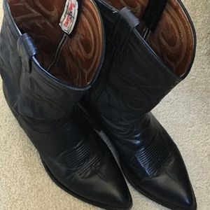 Tony Lama black cowboy boots
